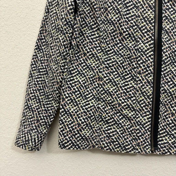 CAbi #5099 Full Zip Cliffside Moto Style Jacket Multicolor Abstract Print - Picture 4 of 12